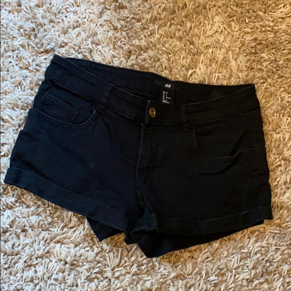 H&M Twill Shorts - Sz2 BLACK